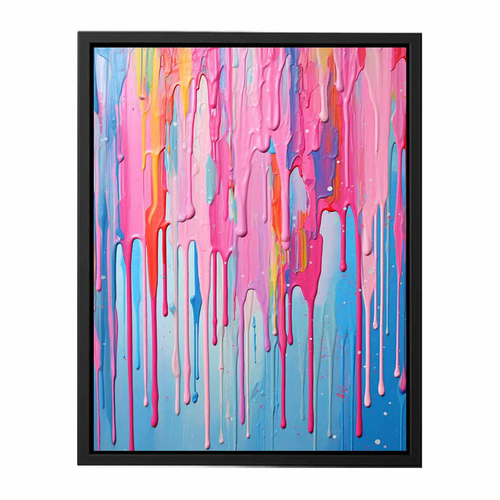 Multi color  Dripping Art 