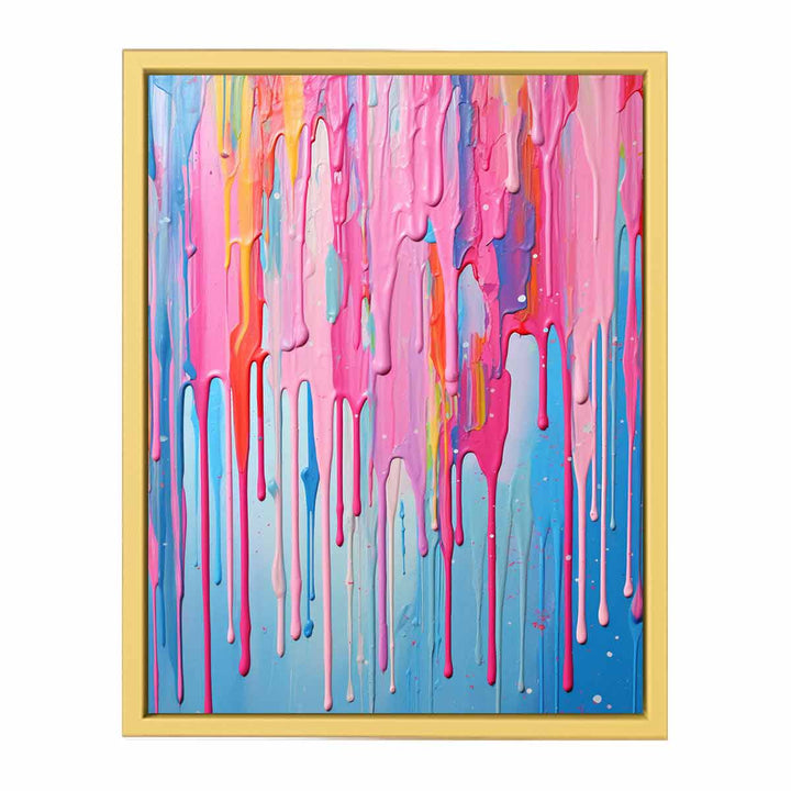 Multi color  Dripping Art  Poster