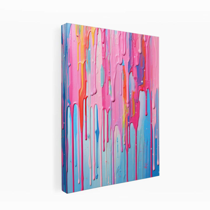 Multi color  Dripping Art 