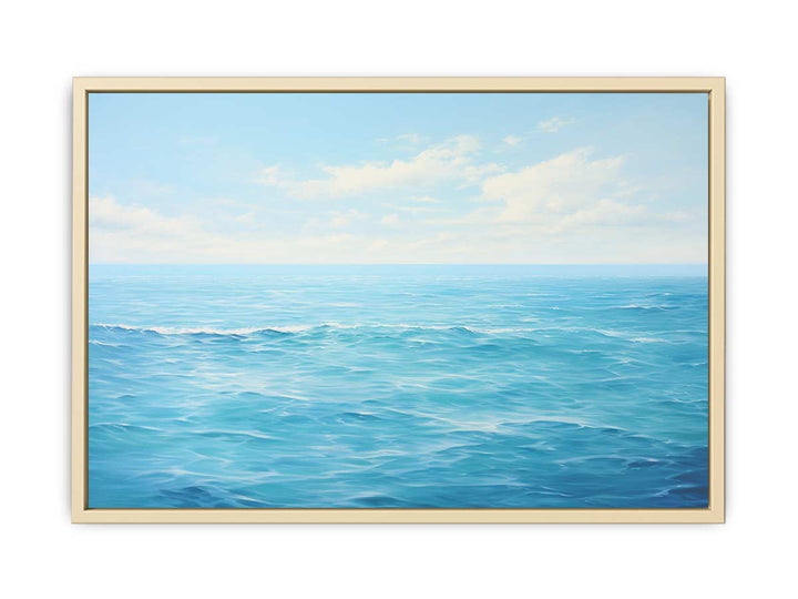 Calm Sea Painting Framed Print