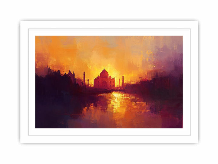 Taj Mahal Canvas Painting 