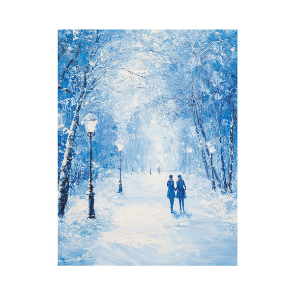 Blue winter Oil Painting