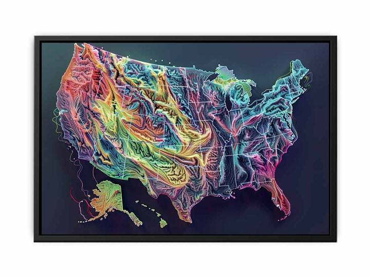 Rainbow USA  Painting