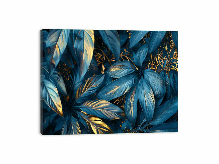 Blue Gold Canvas Print