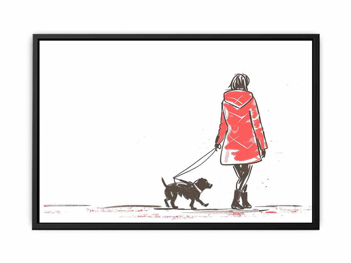 Walk With  Dog  Painting