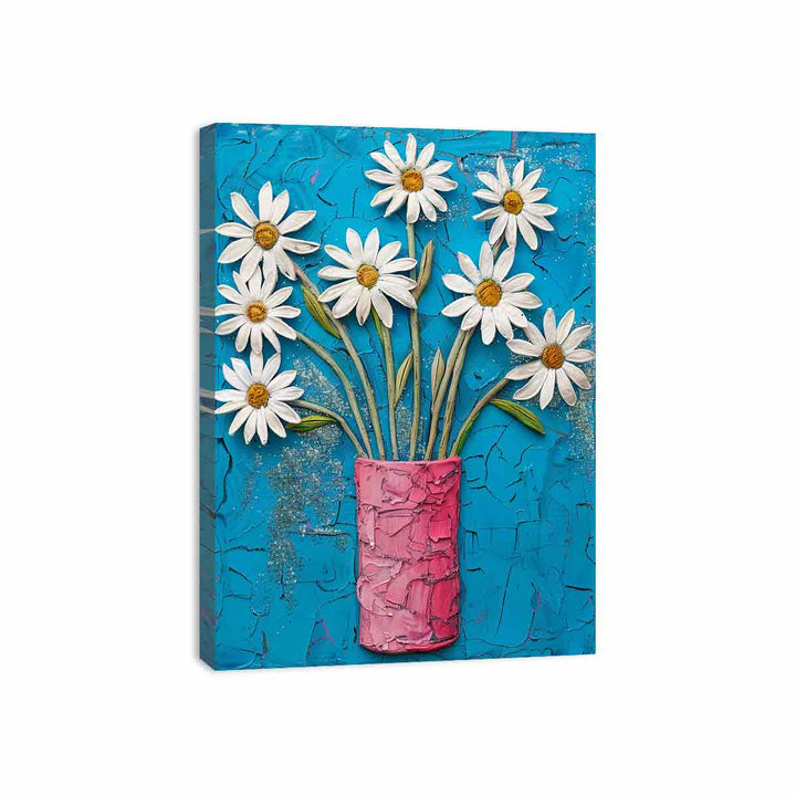 White Daisies  Canvas Print