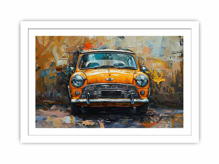 Mini Cooper Streched canvas