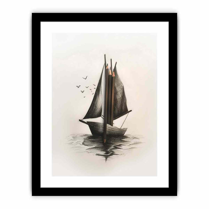 Saling Boat   Art Print