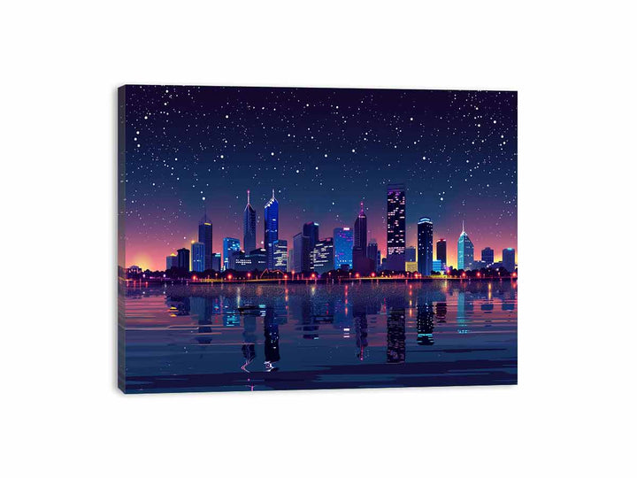 Perth Skyline Canvas Print