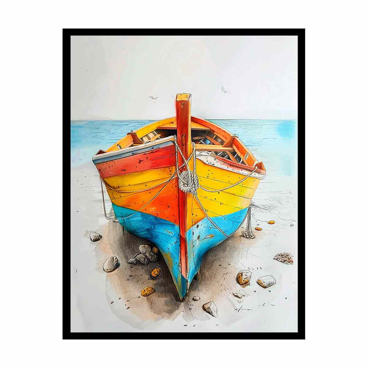 Boat On Shore  Painting