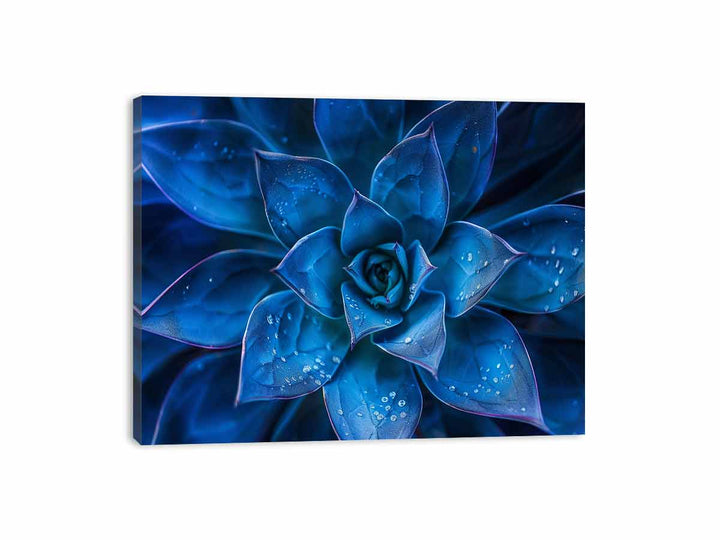 Blue Centre Canvas Print