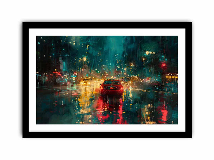 Rain Drive   Art Print