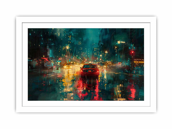 Rain Drive  Streched canvas