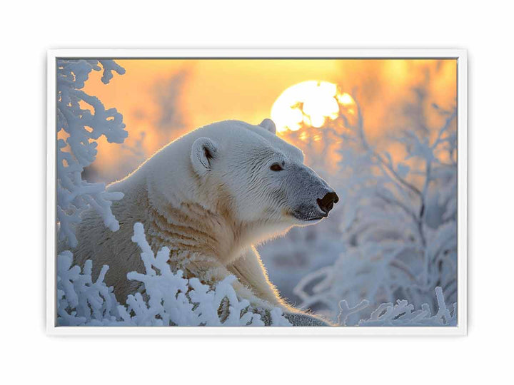  Bear Felling  Cold Framed Print