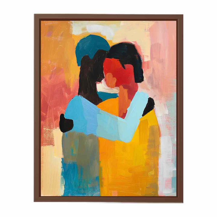 Abstract Hug   Poster