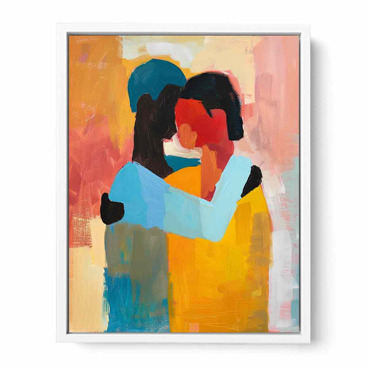 Abstract Hug  Framed Print