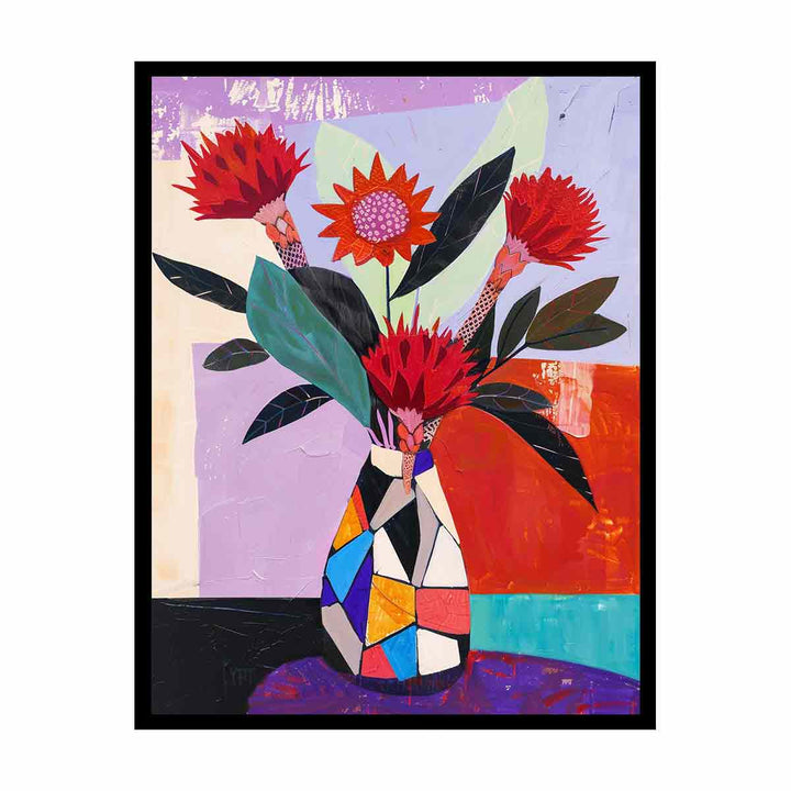 Waratah Vase  Painting