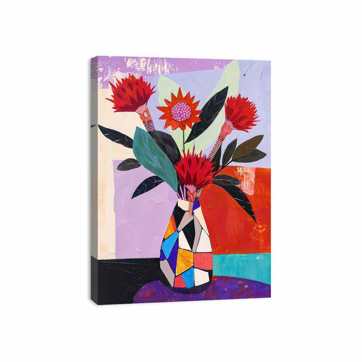 Waratah Vase Canvas Print