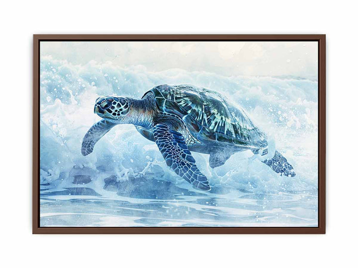 Turtle In Sea   Poster