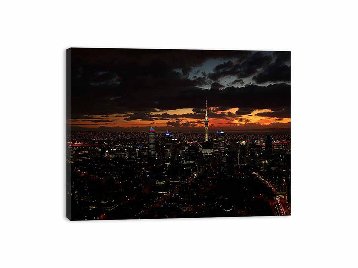 Auckland Night  Canvas Print