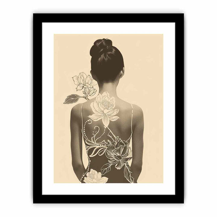 Floral Back  Art Print