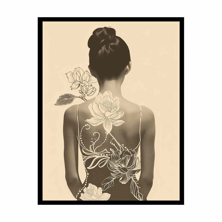 Floral Back  Painting