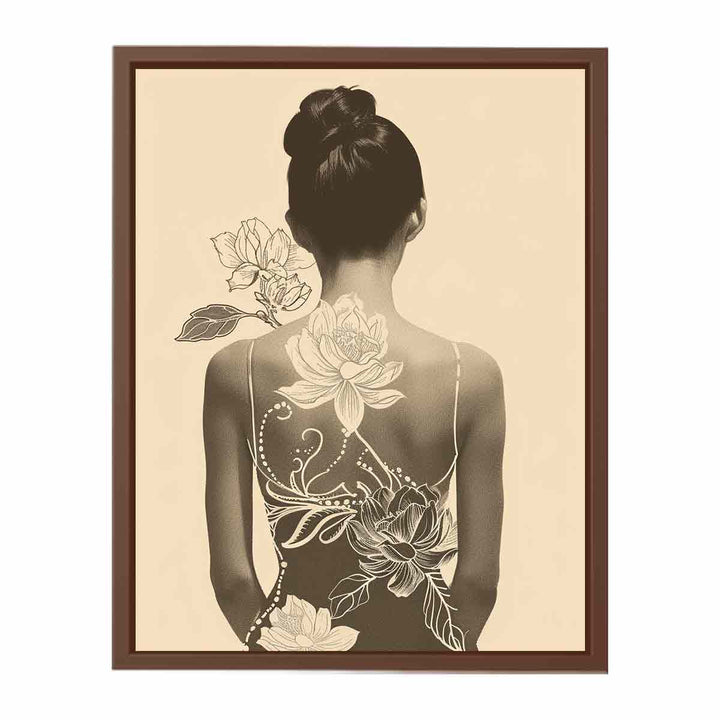 Floral Back  Poster