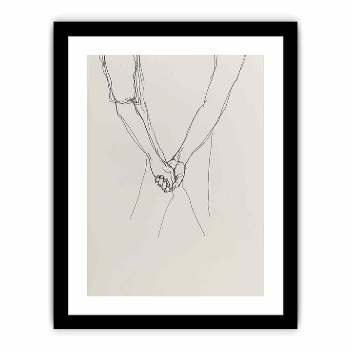 Holding Hands  Art Print