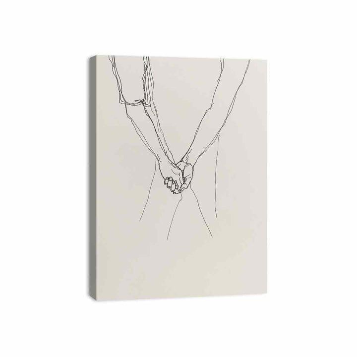 Holding Hands Canvas Print