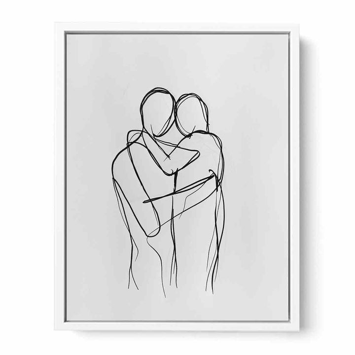 Tight Hug Framed Print