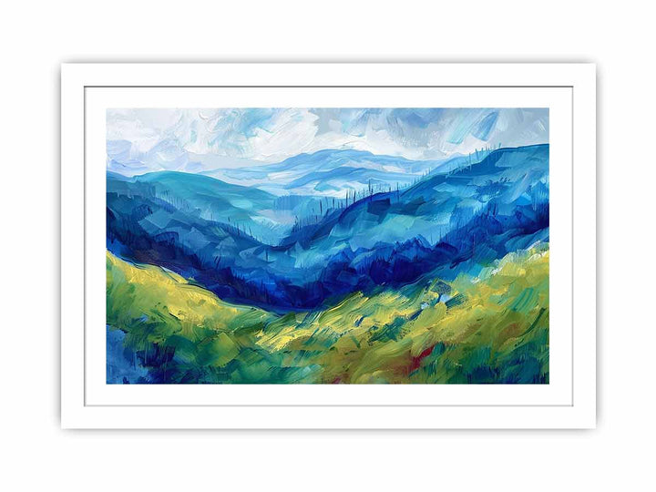 Blue Mountians Streched canvas