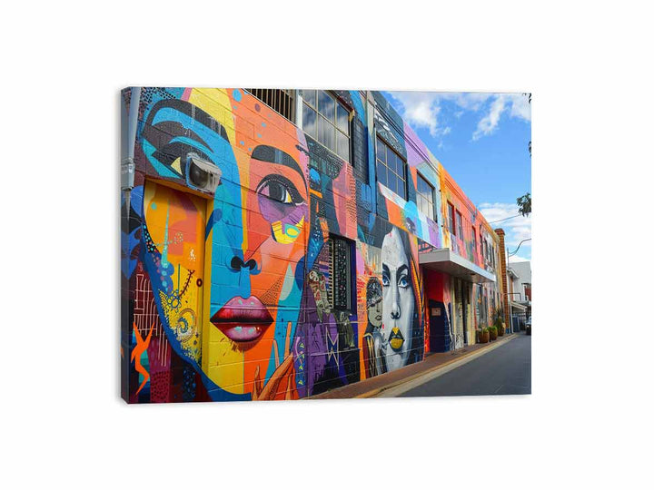 Graffiti In Perth  Canvas Print