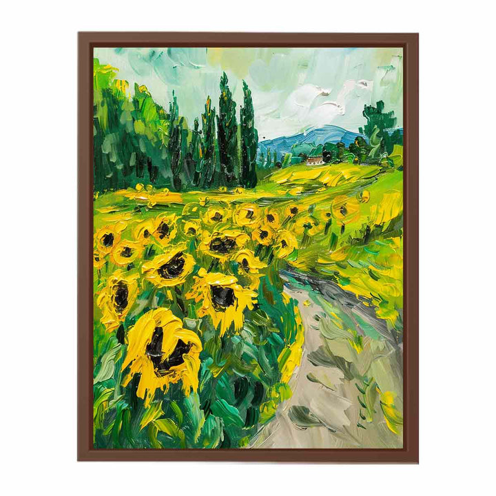 Sunflower Path  Poster