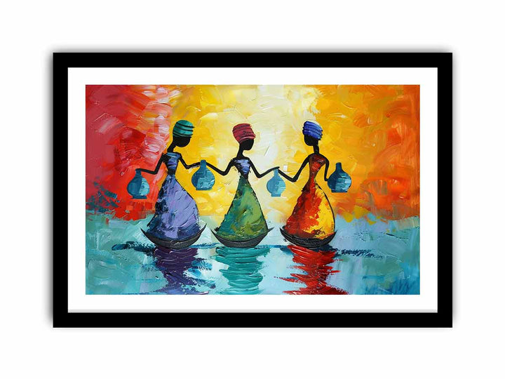 Rush For water  Art Print