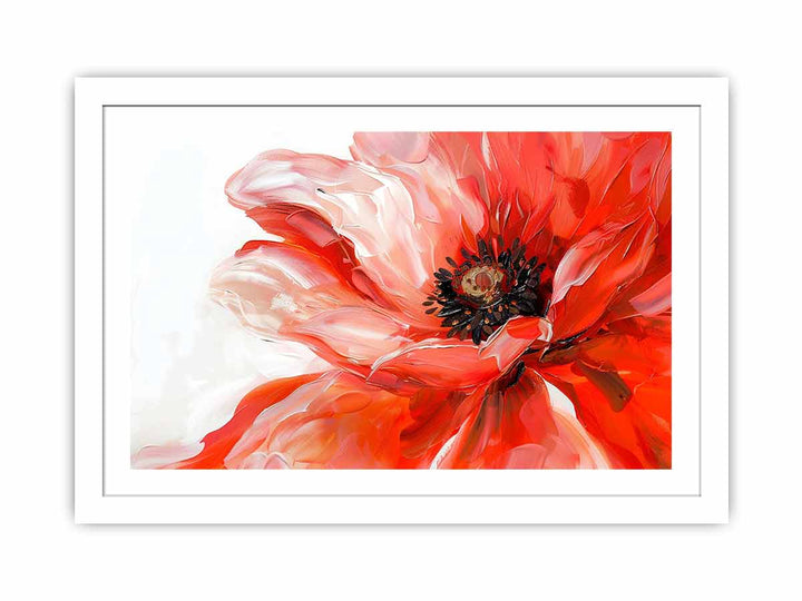 Red Flower  Streched canvas