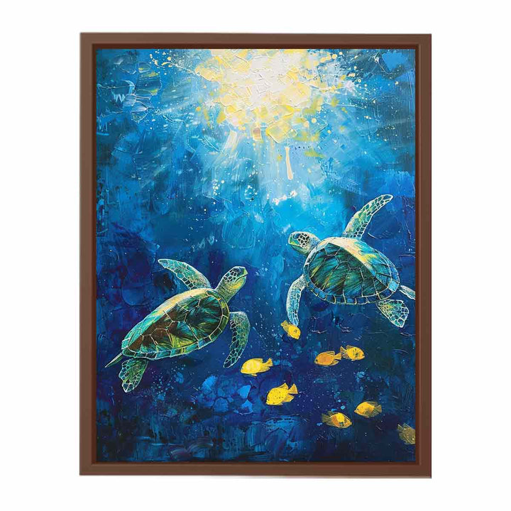 Underwater Turtle   Poster