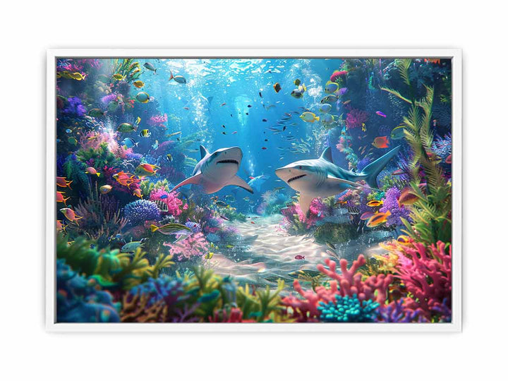 Underwater Love  Framed Print