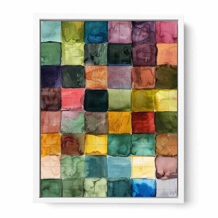 Abstract Squares  Framed Print