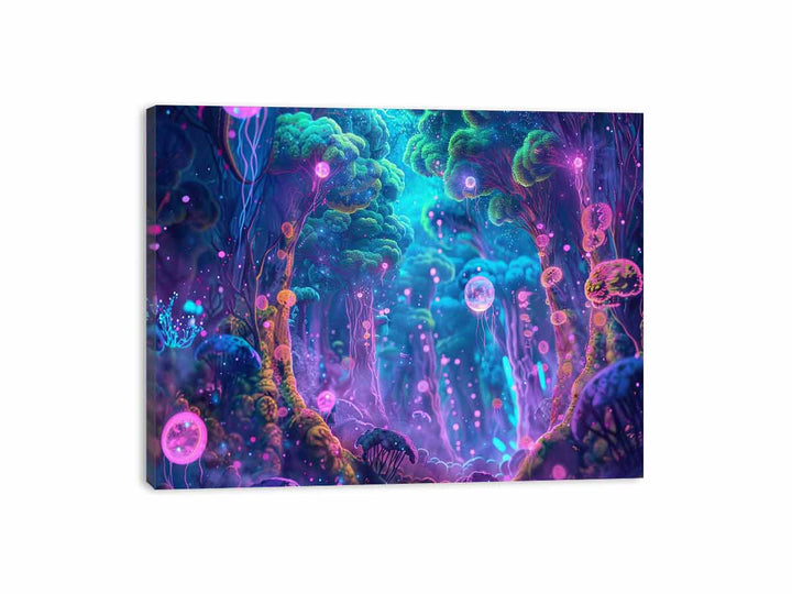 Psychedelic Forest Canvas Print