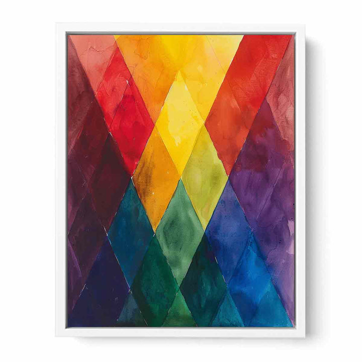 Colorful  Cones Framed Print