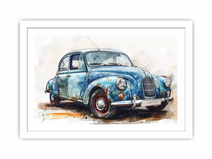 Morris Minor Car  Streched canvas