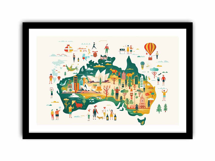 Colorfull Australia  Art Print