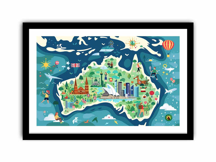 Colorfull Australia  Art Print