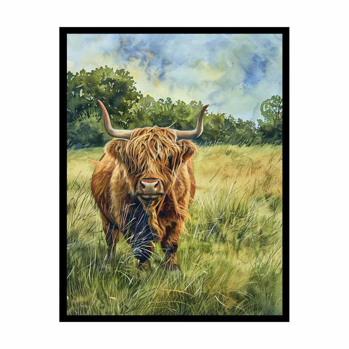 Milkmaid Highland  Painting