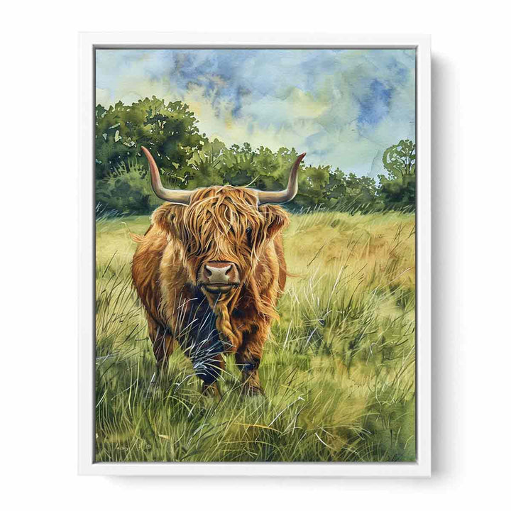 Milkmaid Highland Framed Print