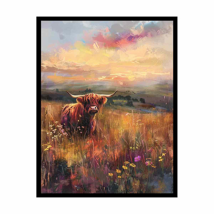 Milkmaid Highland  Painting