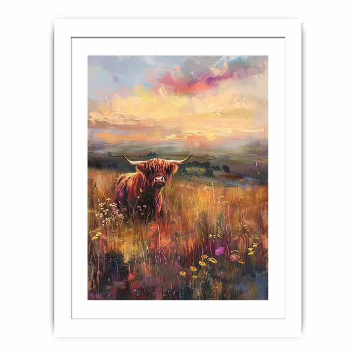 Milkmaid Highland Streched canvas