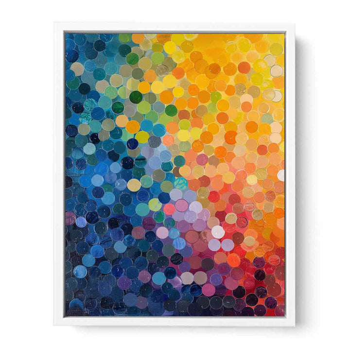 Points Dot Framed Print