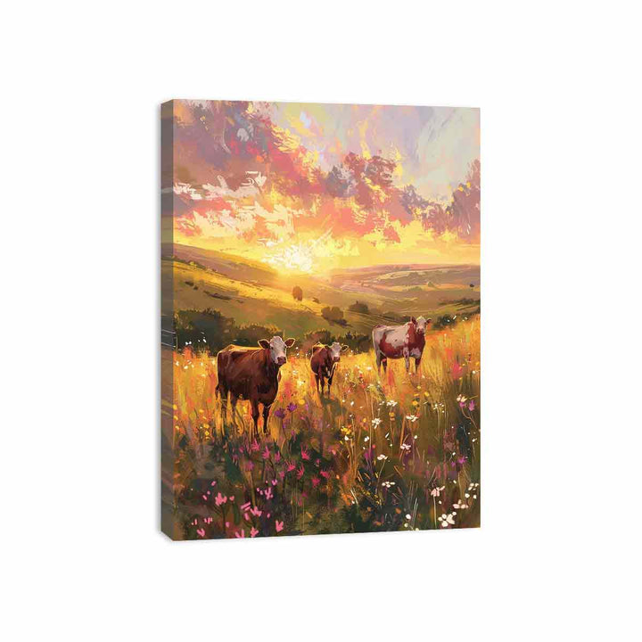 In The Field  Canvas Print