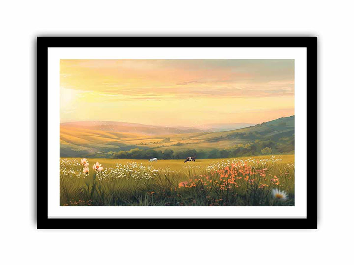 Early Morning Graze  Art Print